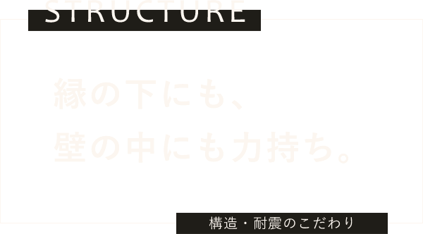 縁の下にも壁の中にも力持ち